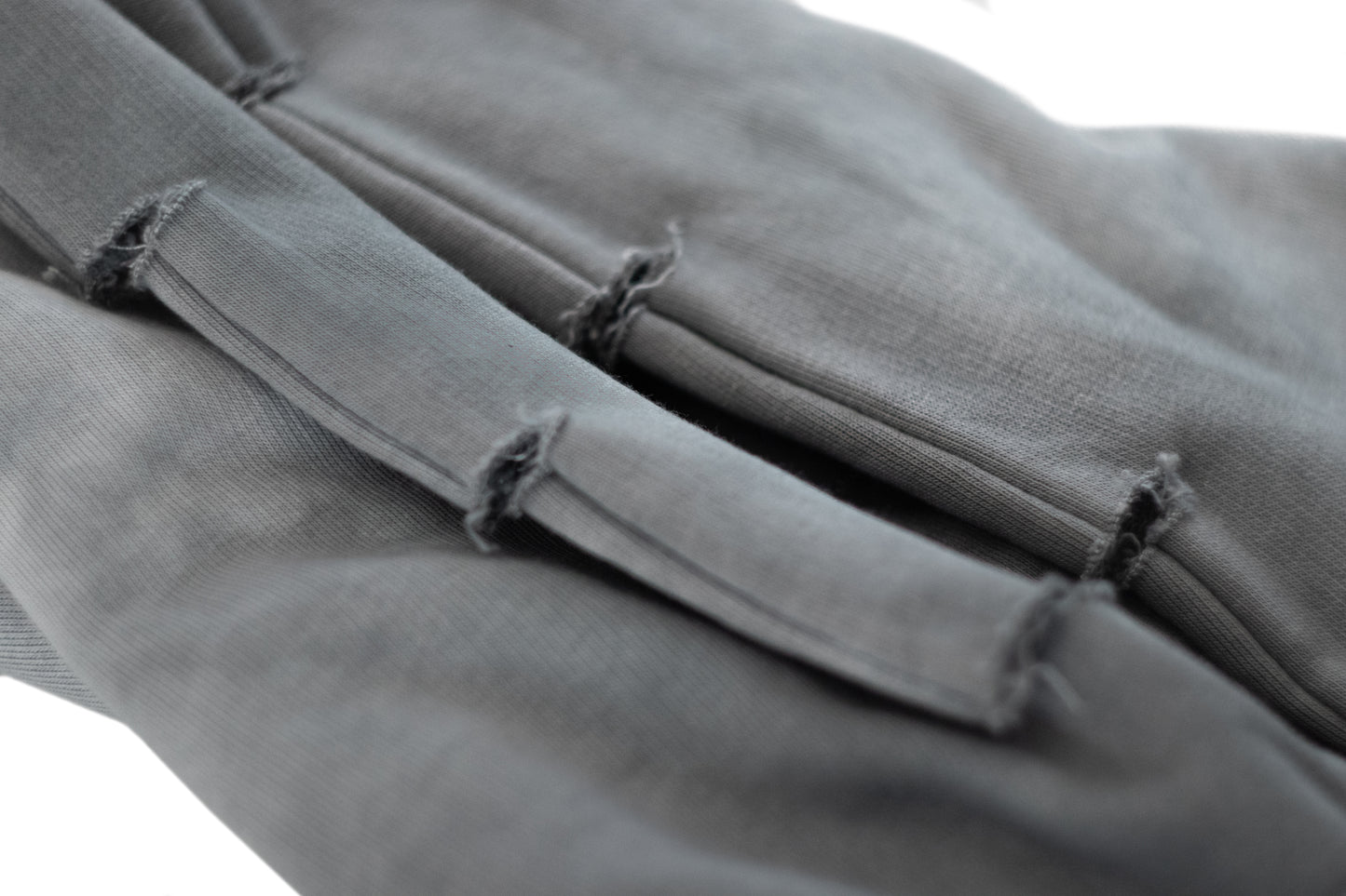 "nymph" asphalt distressed hoodie