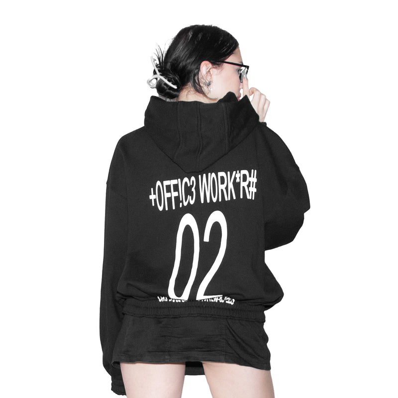 "+0ff!C3 work3R#" hoodie