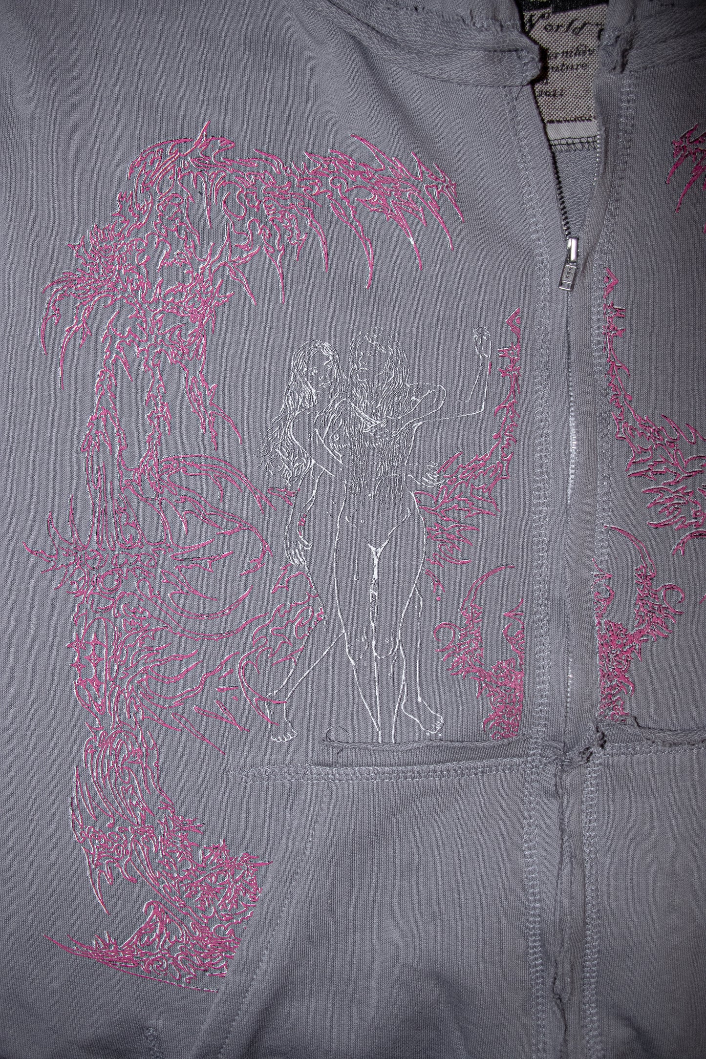 "nymph" szare hoodie