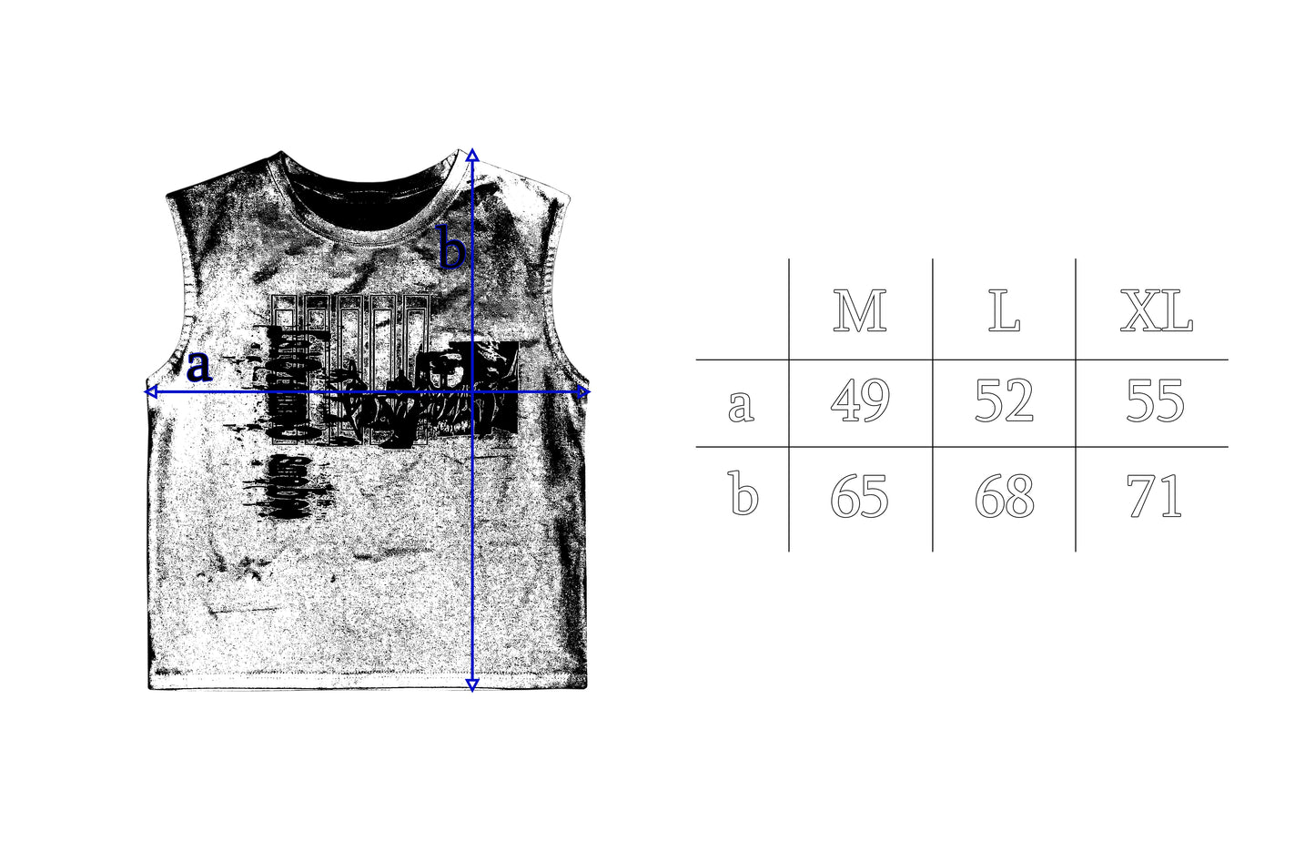 "issue" asphalt tank-top