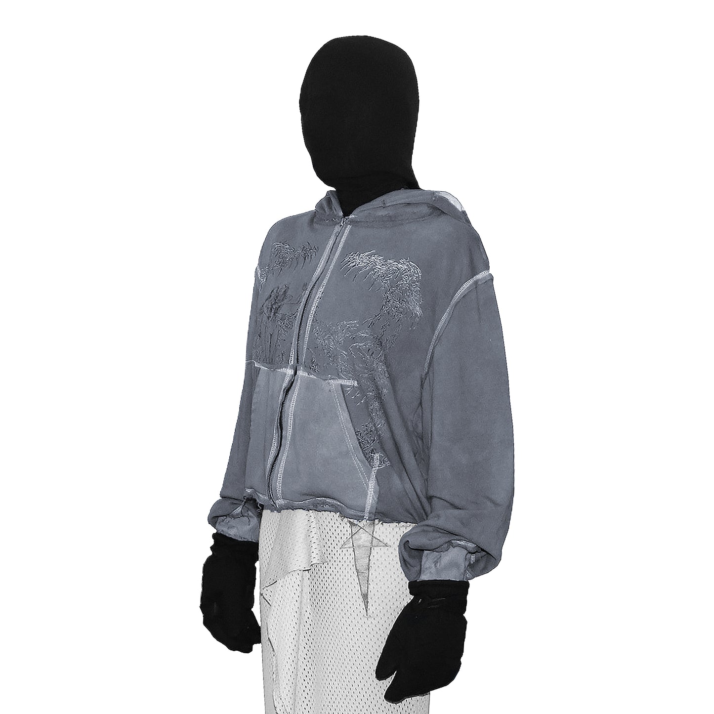 "nymph" asphalt hoodie