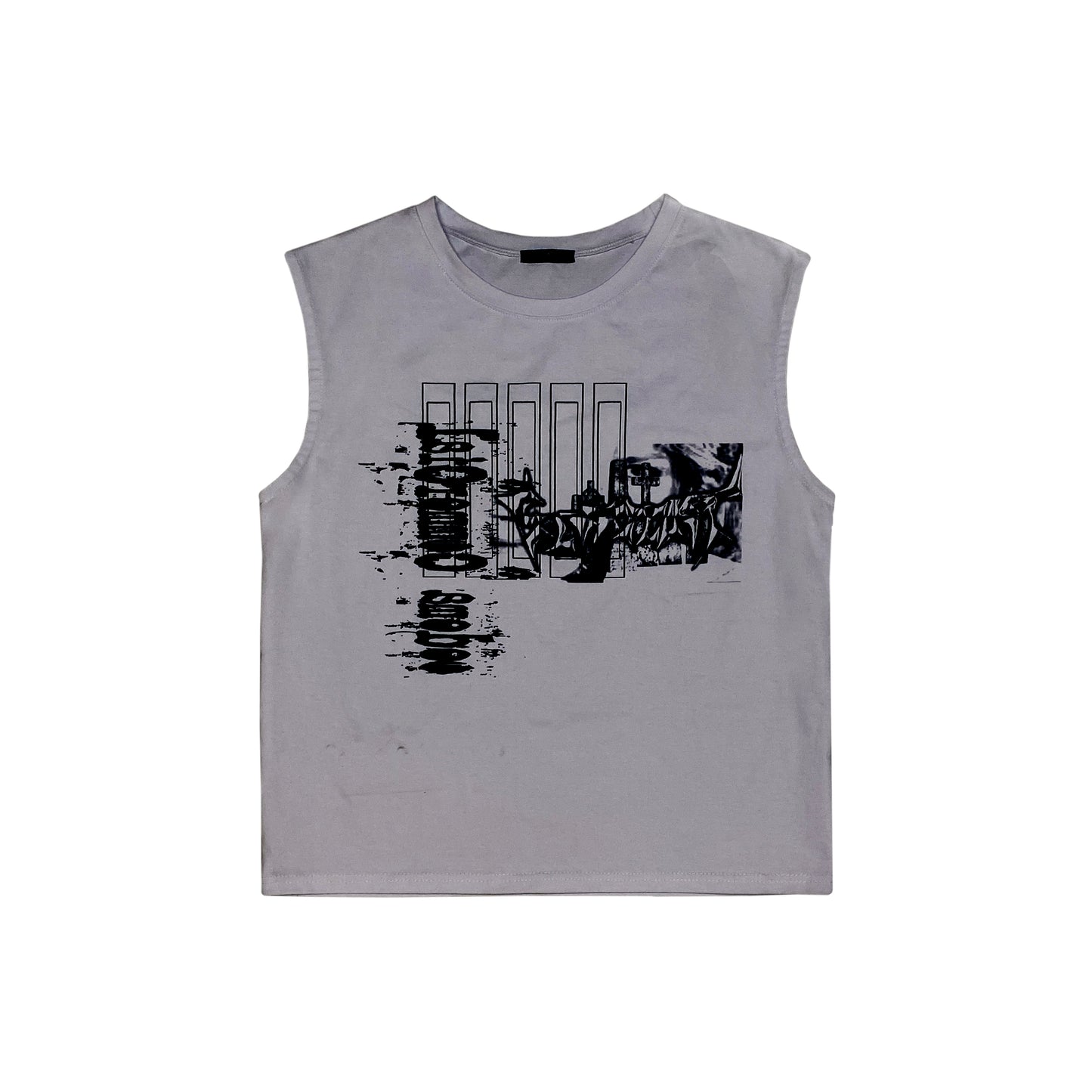 "issue" asphalt tank-top