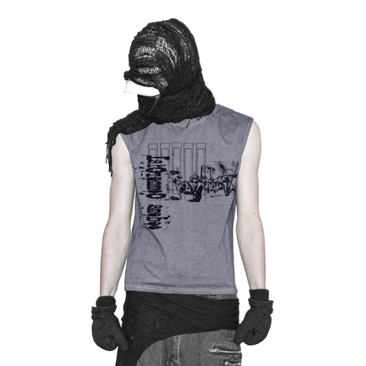 "issue" asphalt tank-top