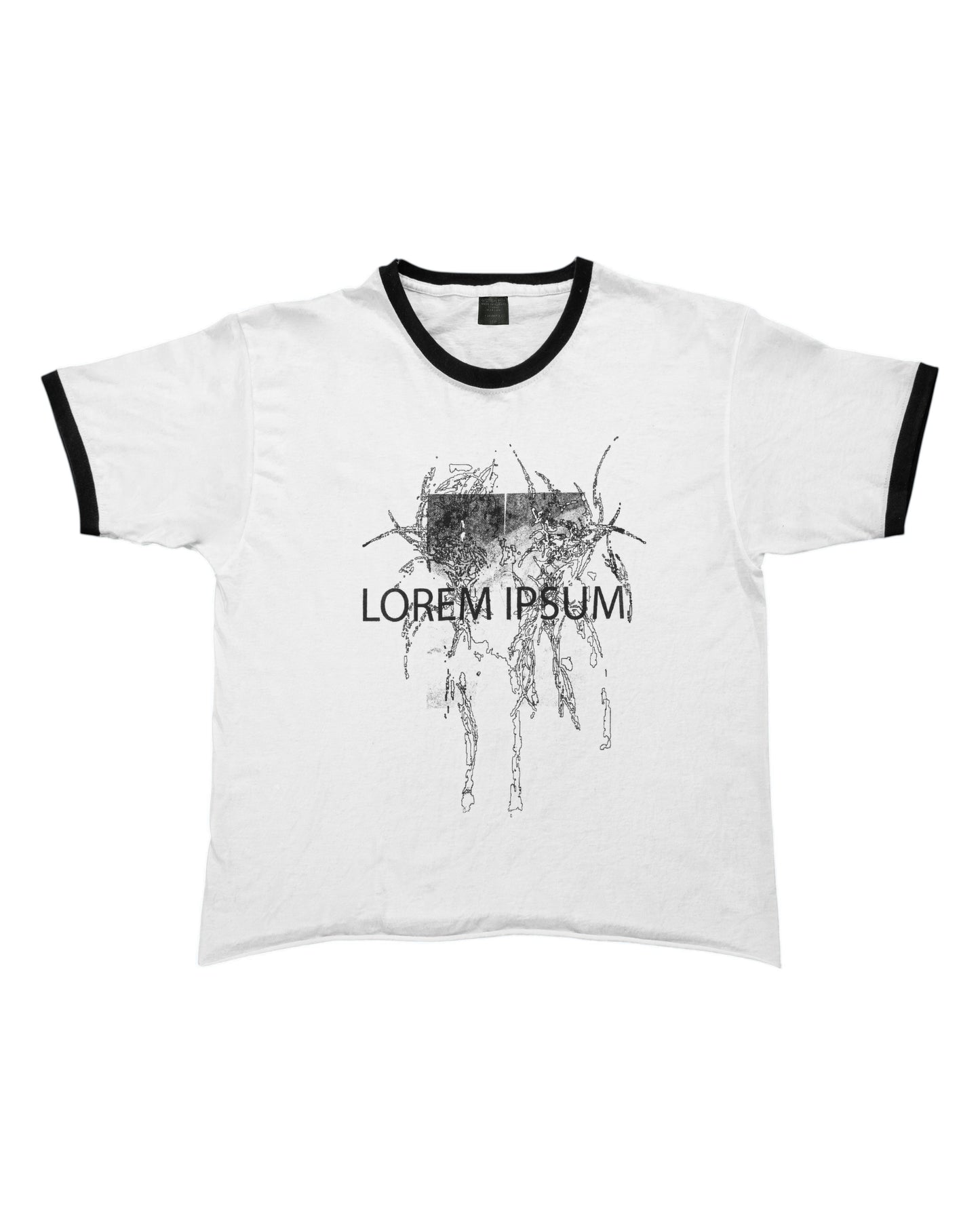 "PunkWebSchool" biały t-shirt
