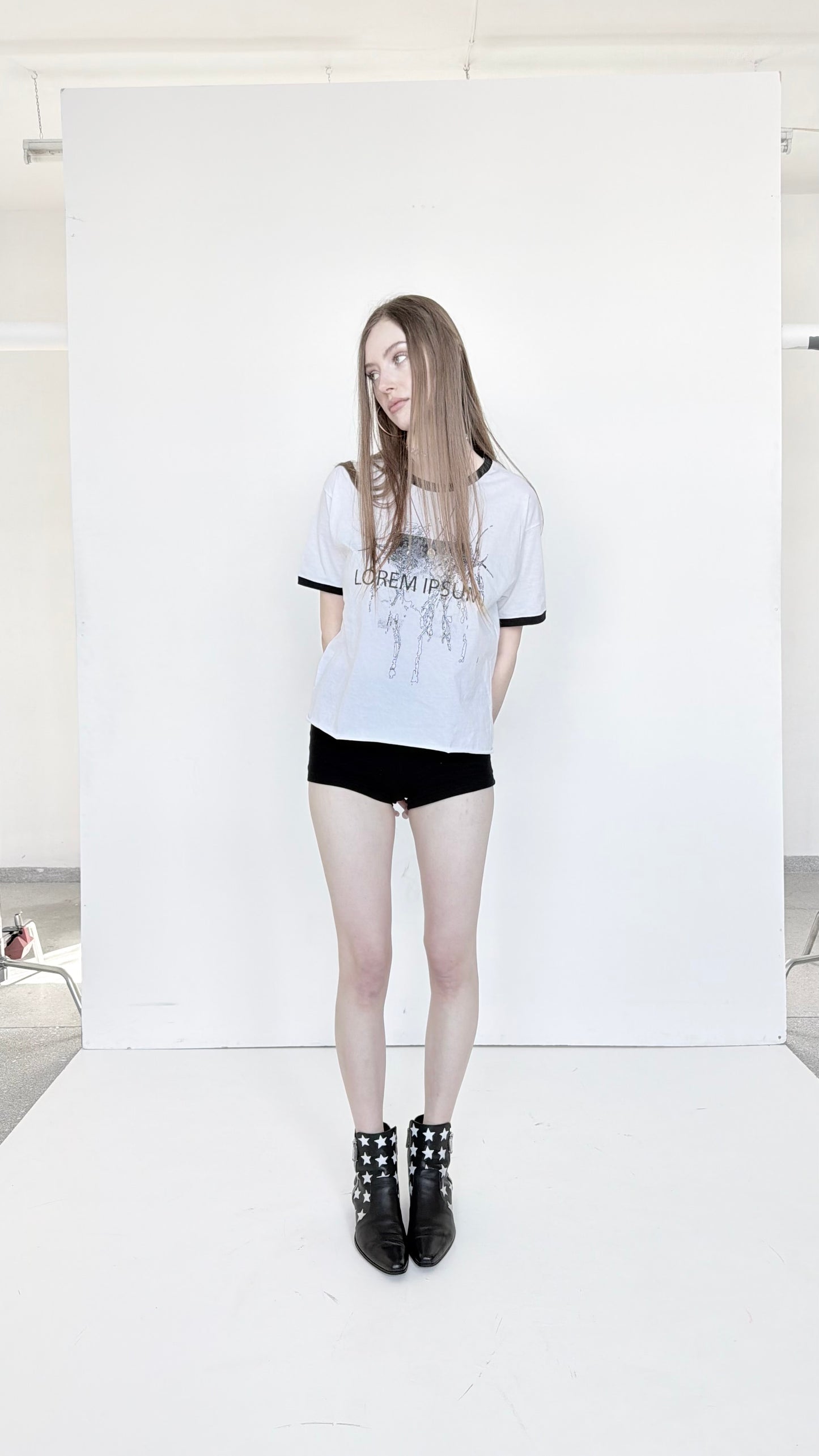 "PunkWebSchool" biały t-shirt