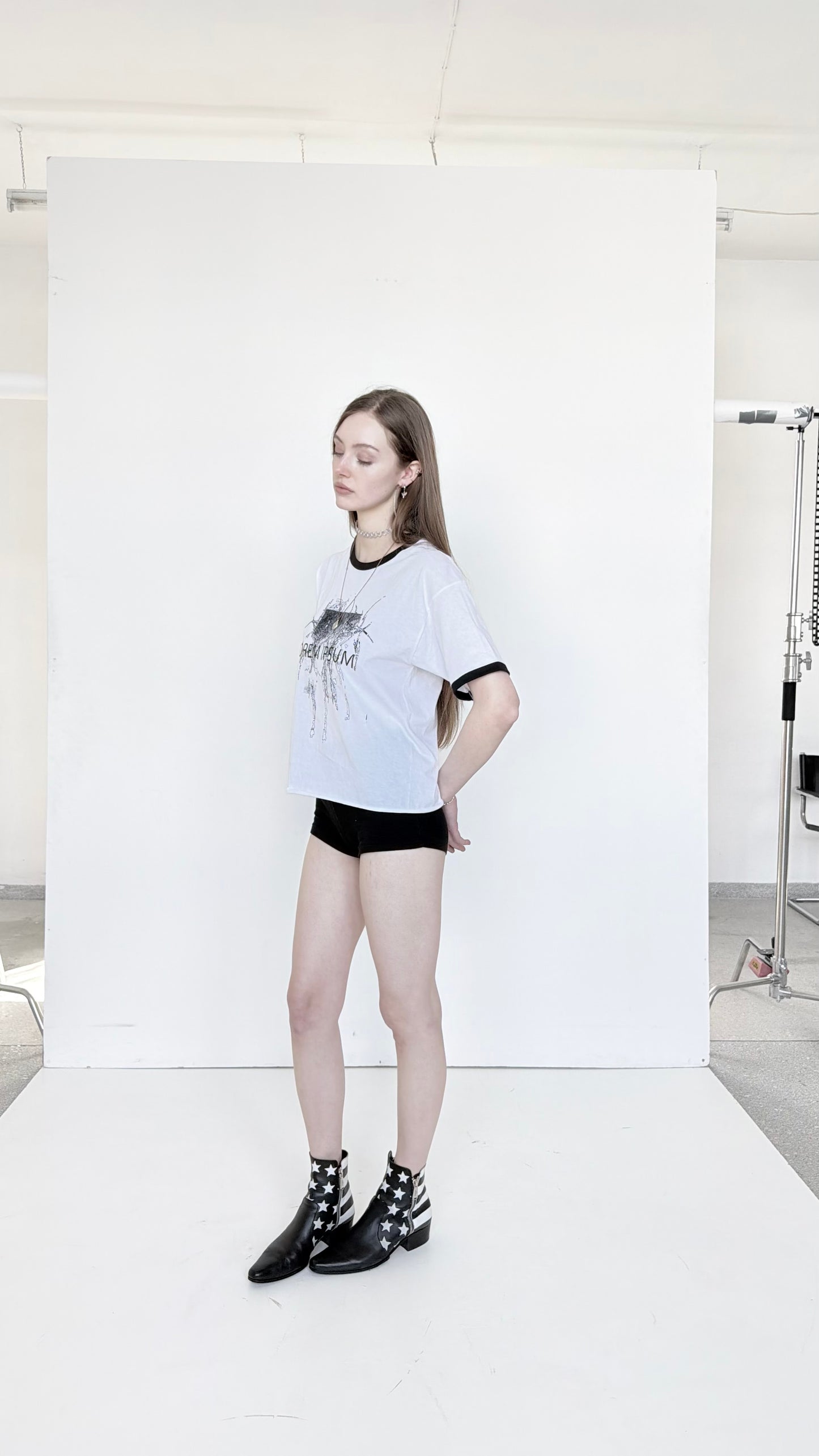 "PunkWebSchool" biały t-shirt