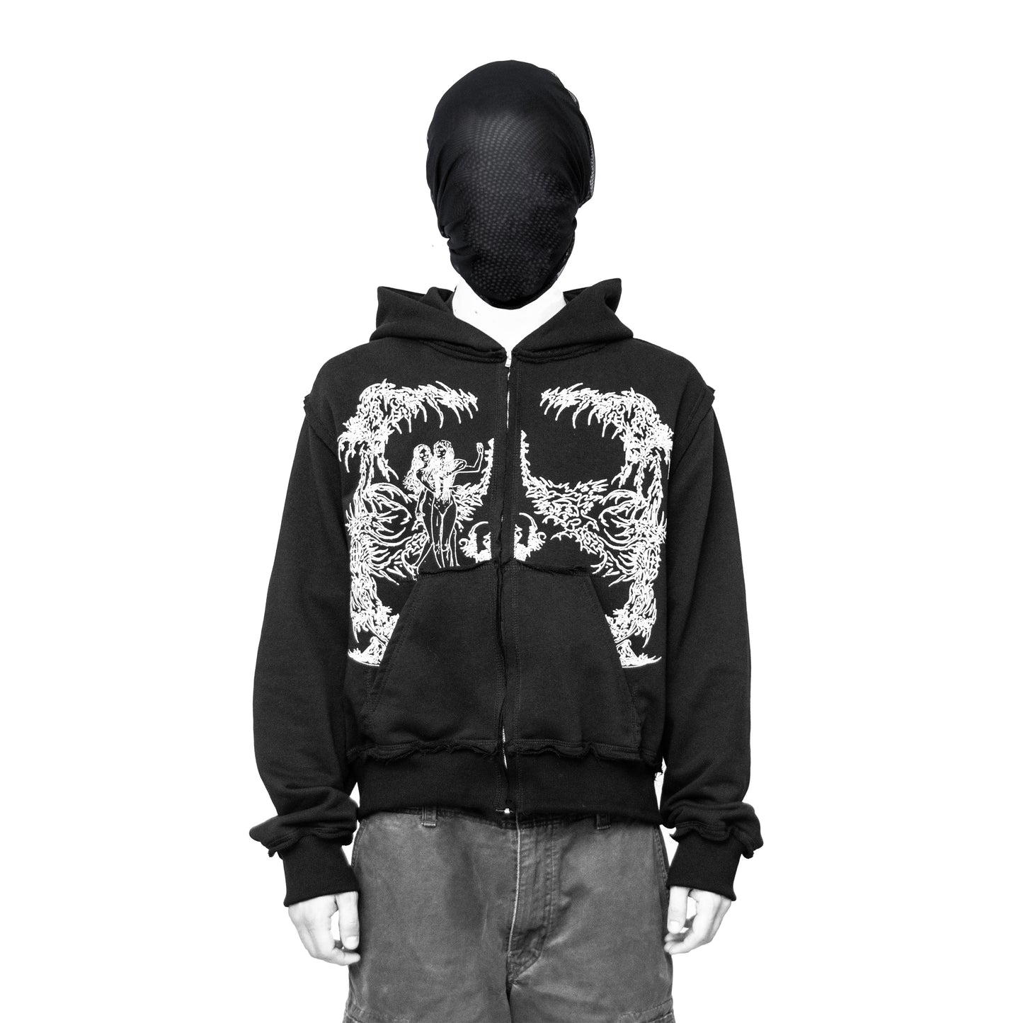 "nymph" black hoodie