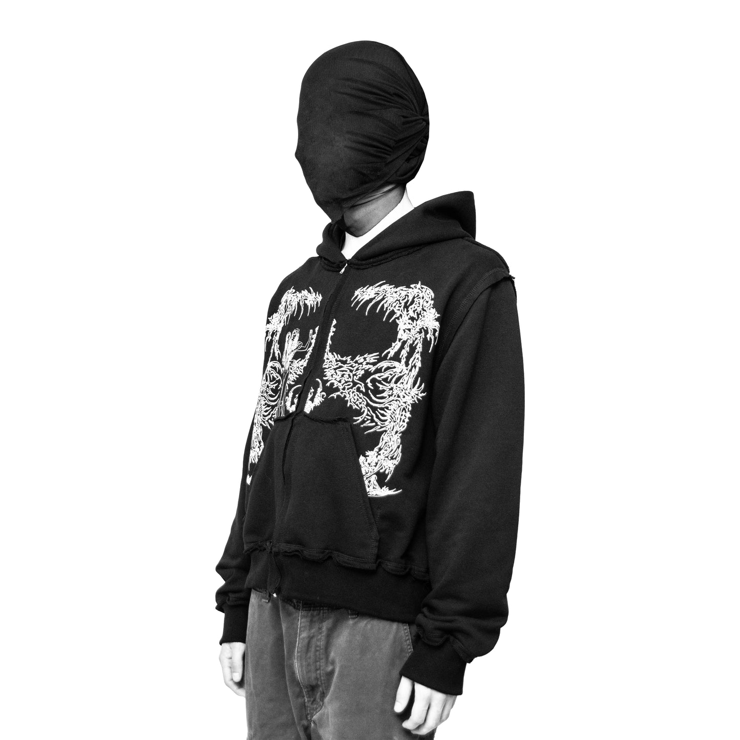 "nymph" black hoodie