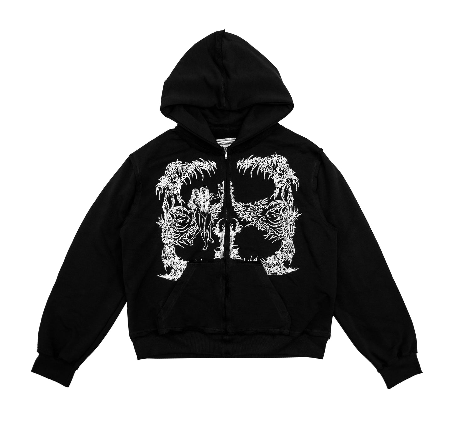 "nymph" black hoodie