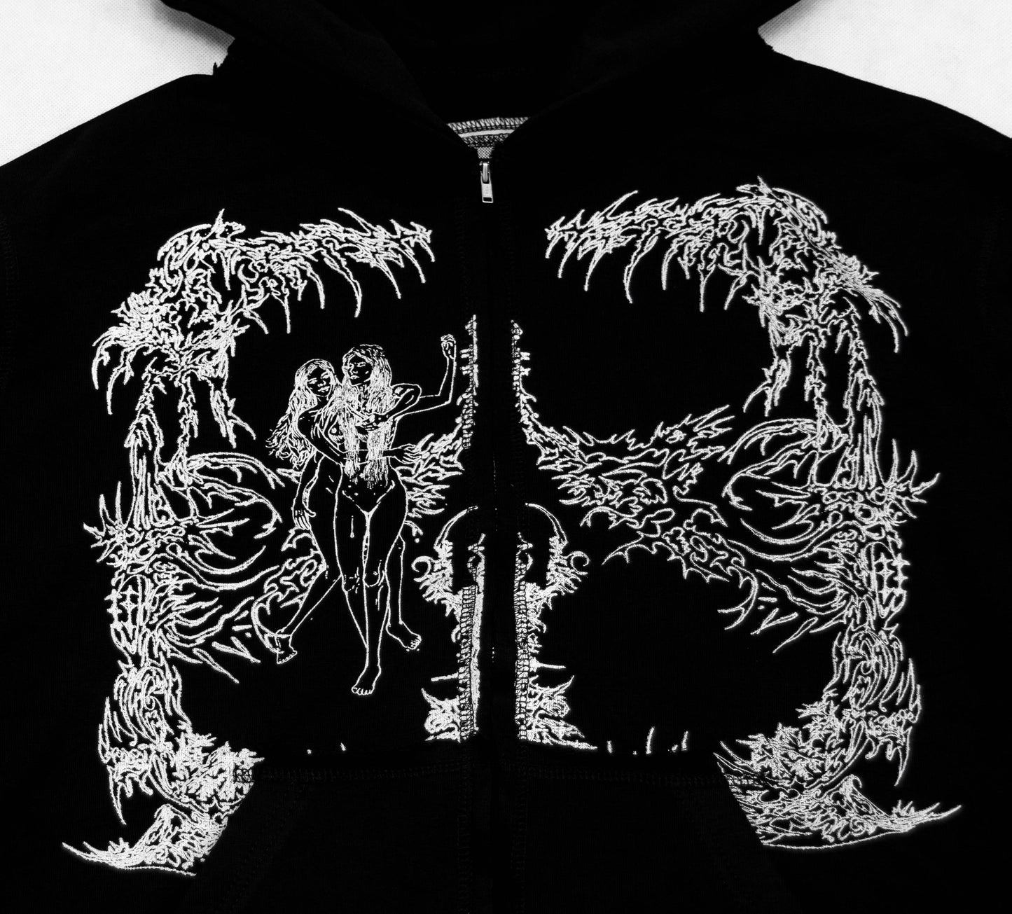 "nymph" black hoodie