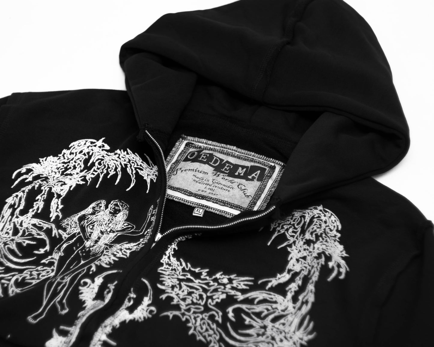 "nymph" black hoodie