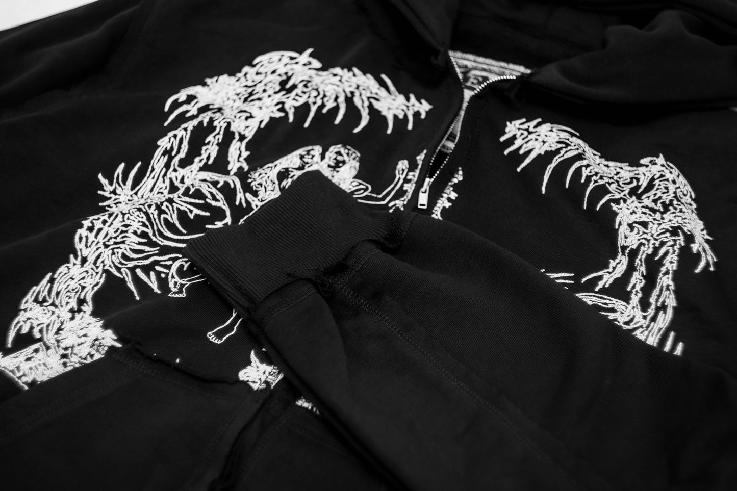 "nymph" black hoodie