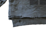 "PunkWebSchool" graphite distressed hoodie