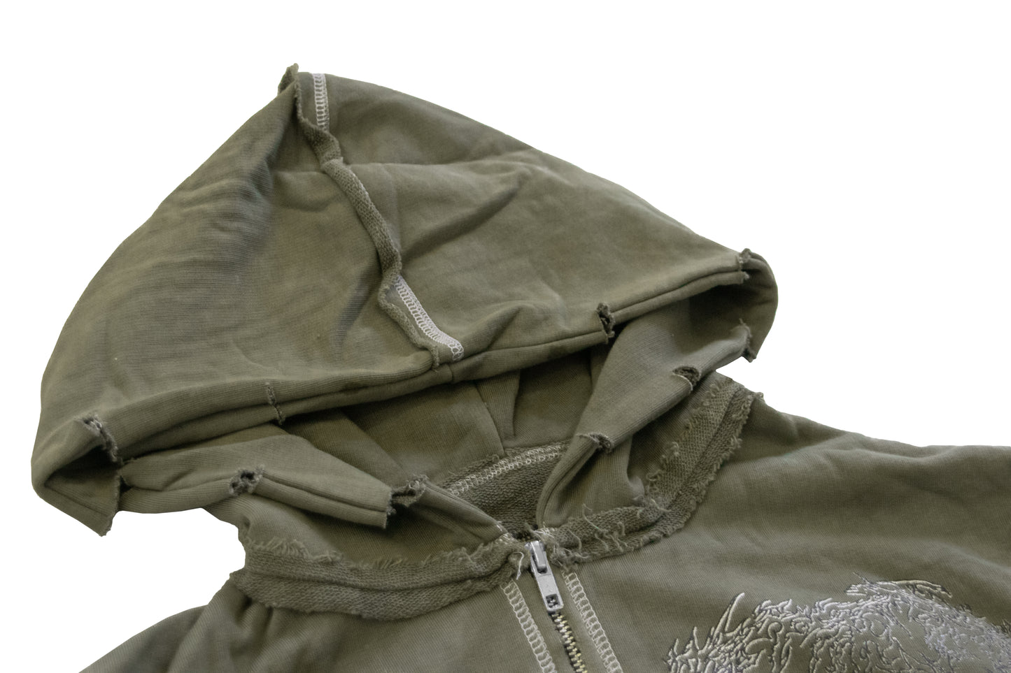 "nymph" khaki hoodie