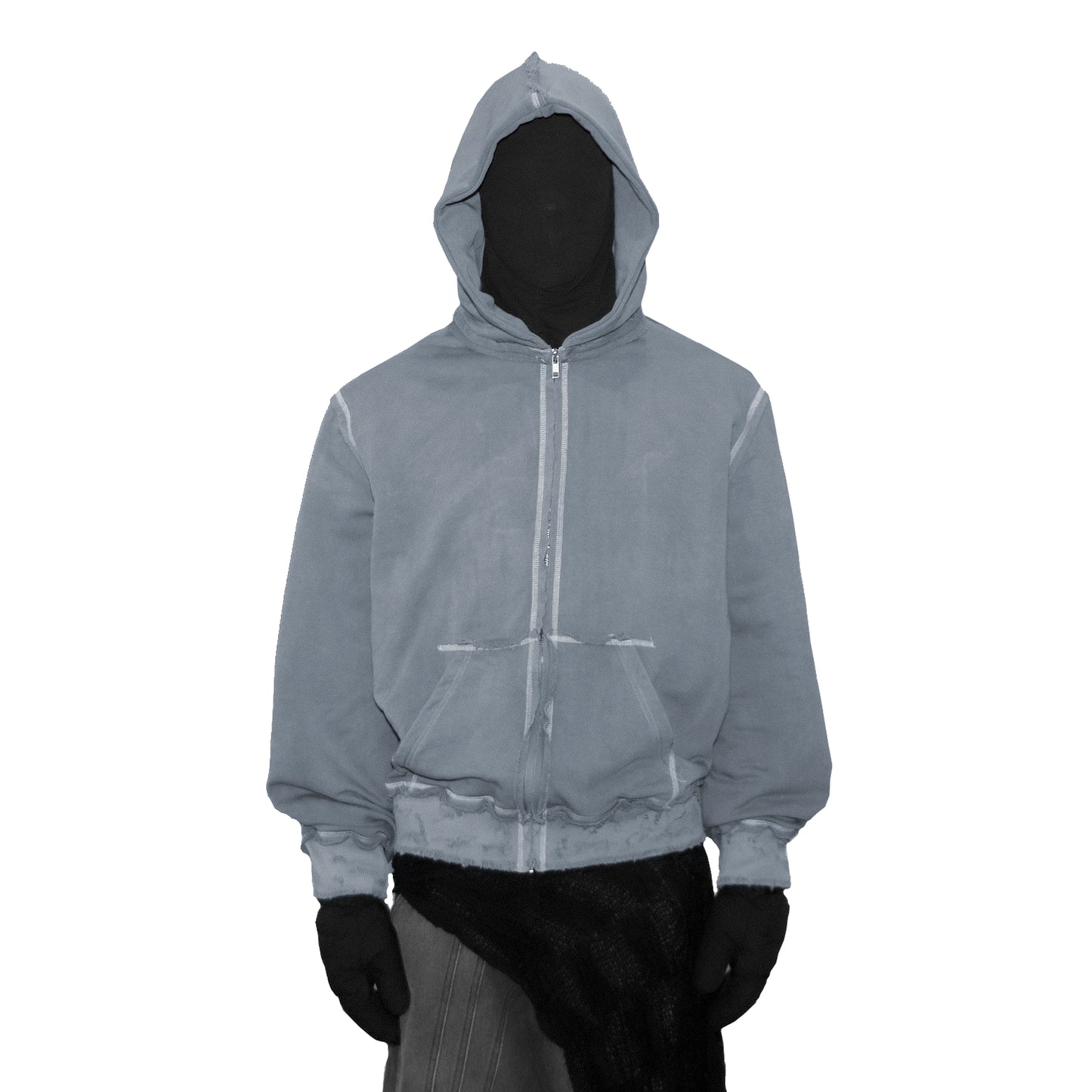 "blank" asphalt hoodie