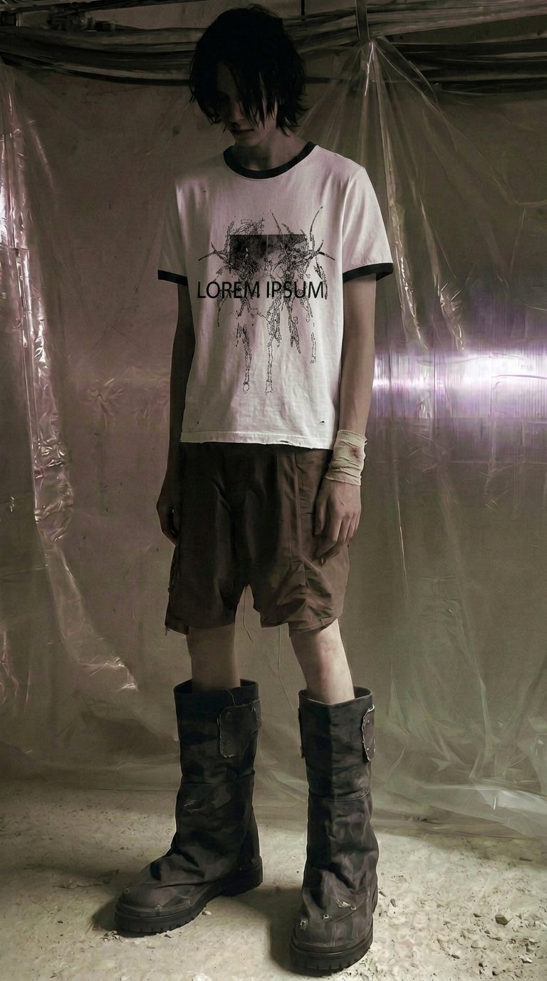 dyed. printed. distressed.
